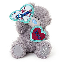 Мягкая игрушка "Me to You" Мишка Тедди с сердцечками, 18 см