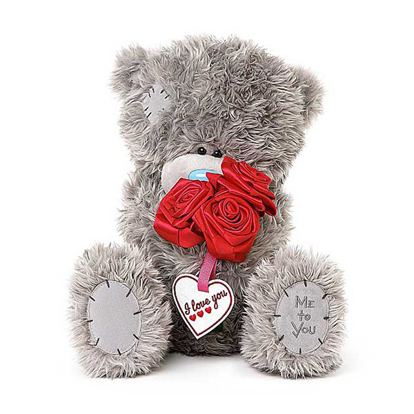 Мягкая игрушка "Me to You" Мишка Тедди с розами, 31 см