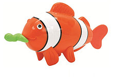 Игрушка для ванной с заводным механизмом - Рыба-клоун с червячком
