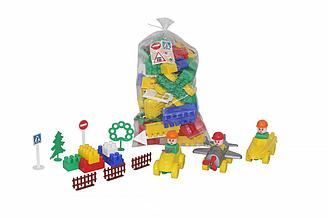 Конструктор "Строитель" (76 элементов) в ассортименте