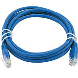 ITK Коммутационный шнур (патч-корд), кат.6 UTP, 0,5м, синий, фото 3