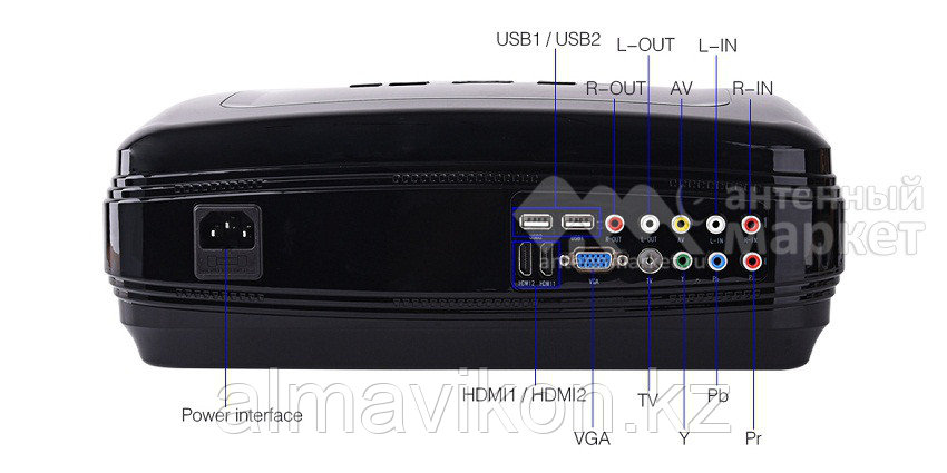 Проектор Everycom T3S (Android, WiFi) - фото 2 - id-p53550327