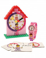 Обучающий набор часов LEGO Time Teacher для девочек LA 9005039 Обучающий набор часов LEGO Time Teacher для девочек