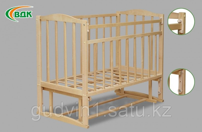 Детская кроватка ВДК Magico (белый,сл.кость,беж) маятник