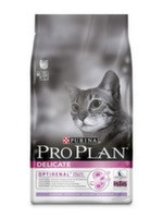 Pro Plan Deliсate 10кг Индейка Сухой корм для кошек с чувствительным пищеварением