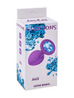 Анальная пробка Emotions Cutie Small Purple light blue crystal  4011-03Lola