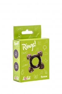 Эрекционное кольцо Rings Screw black  0112-41Lola