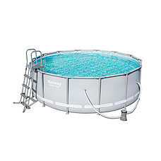 Каркасный бассейн круглый 427х122 см, полный комплект, Bestway 56444, фото 2