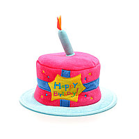 Шляпа на день рождения, торт, 1 свеча.