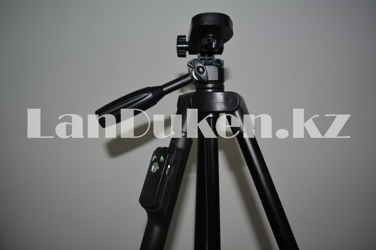 Штатив тренога для фотоаппарата, 3 уровня высоты, 2 уровня наклона с пультом Bluetooth, YunTeng VCT-5208 - фото 9 - id-p53519273
