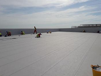 Гидроизоляция кровли пвх мембраной Sika, на месторождение "Тенгиз" 4