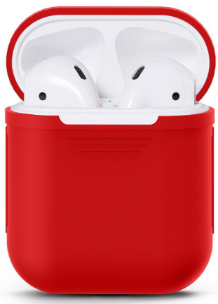 Силиконовый чехол для Apple AirPods (красный), фото 1