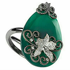 Кольцо с агатом «Misis» / 17 размер ( пр. Абая 141 )