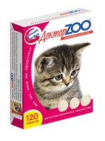Доктор ZOO Витамины для КОТЯТ 120таб