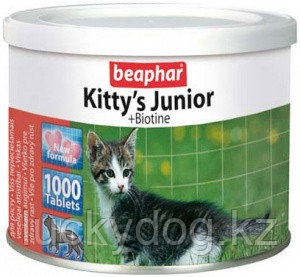 Витамины для котят, Kitty's Junior + Biotin 1 таблетка - фото 1 - id-p3627971