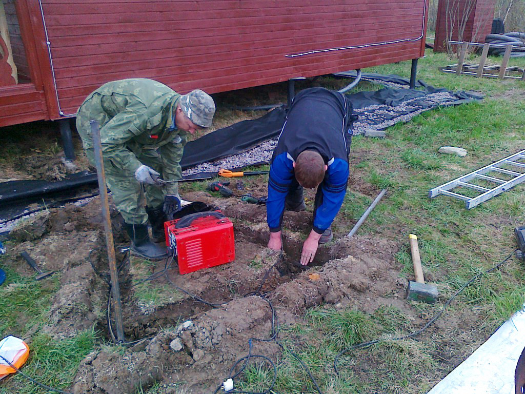 Монтаж контура заземления, фото 1