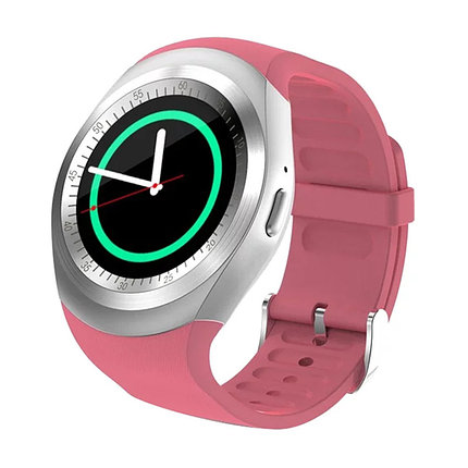Умные часы Smart Watch Y1 (серебристо-розовые), фото 2