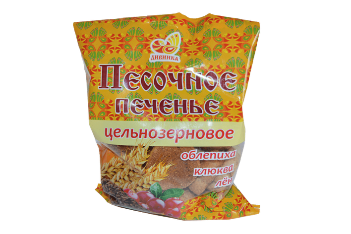 Печенье Дивинка Песочное ц/з лен/клюква 300г, фото 2