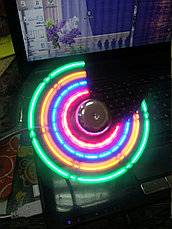 Вентилятор Notebok USB Fan с подсветкой. Алматы, фото 2
