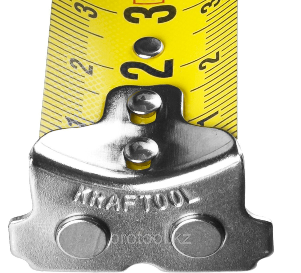 Рулетка KRAFTOOL GRAND, обрезиненный пластиковый корпус, 8м/25мм - фото 4 - id-p53657196