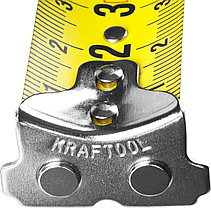 Рулетка KRAFTOOL GRAND, обрезиненный пластиковый корпус, 5м/25мм, фото 3
