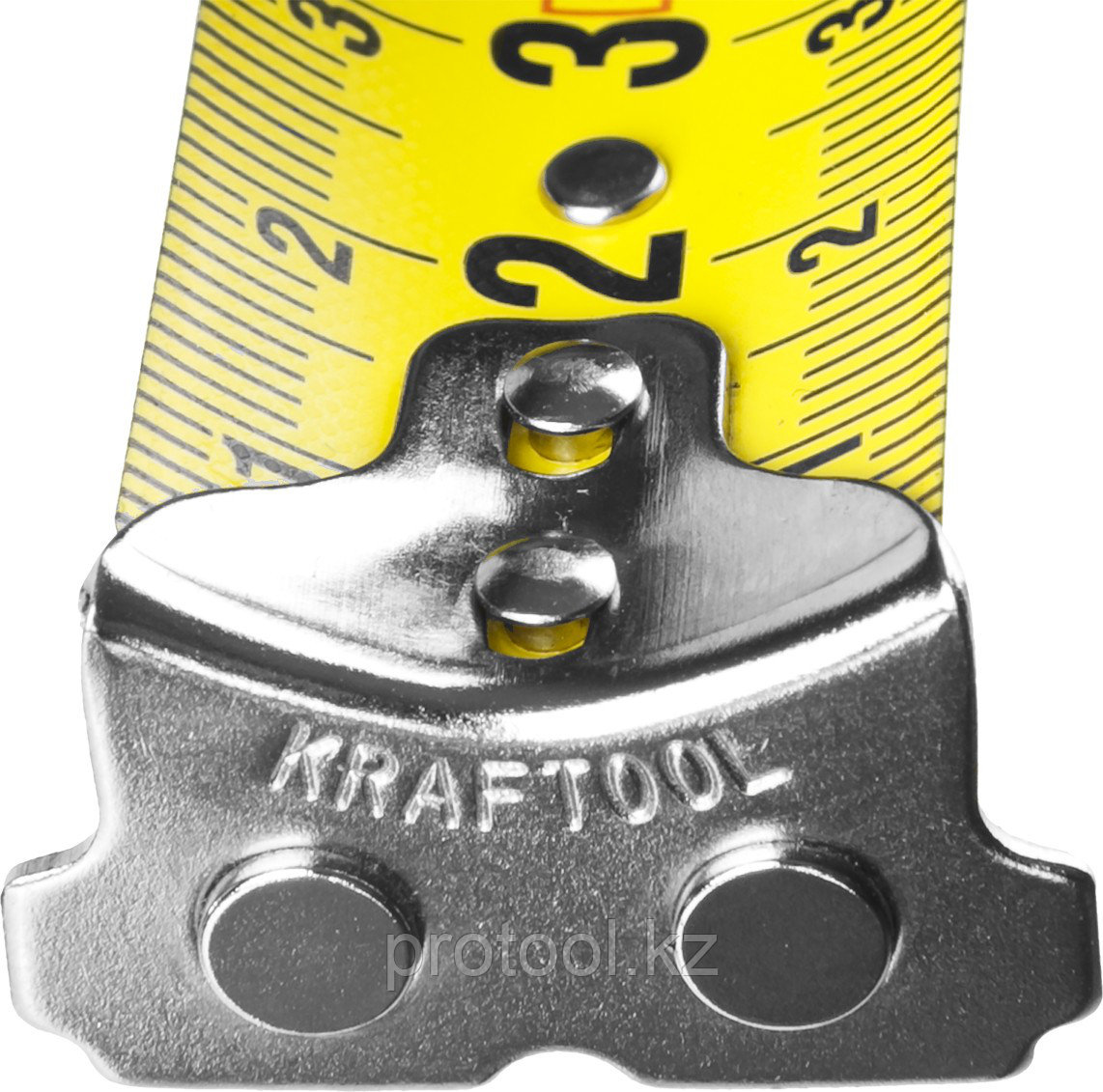 Рулетка KRAFTOOL GRAND, обрезиненный пластиковый корпус, 5м/25мм - фото 4 - id-p53657187