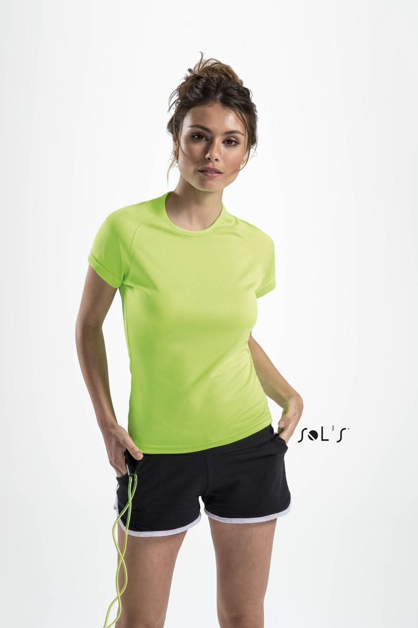 Футболка женская Dry Fit | Sols Sporty S | Apple green - фото 4 - id-p56831612