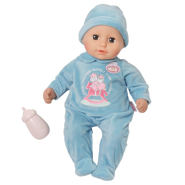 Zapf Creation my first Baby Annabell 700-549 Бэби Аннабель Кукла-мальчик с бутылочкой, 36 см