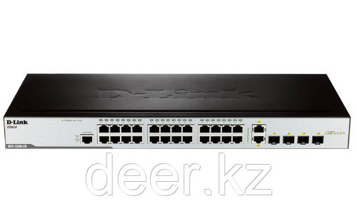 D-Link DES-3200-28P/C1A Управляемый коммутатор 24-порт 100 + 4х1000