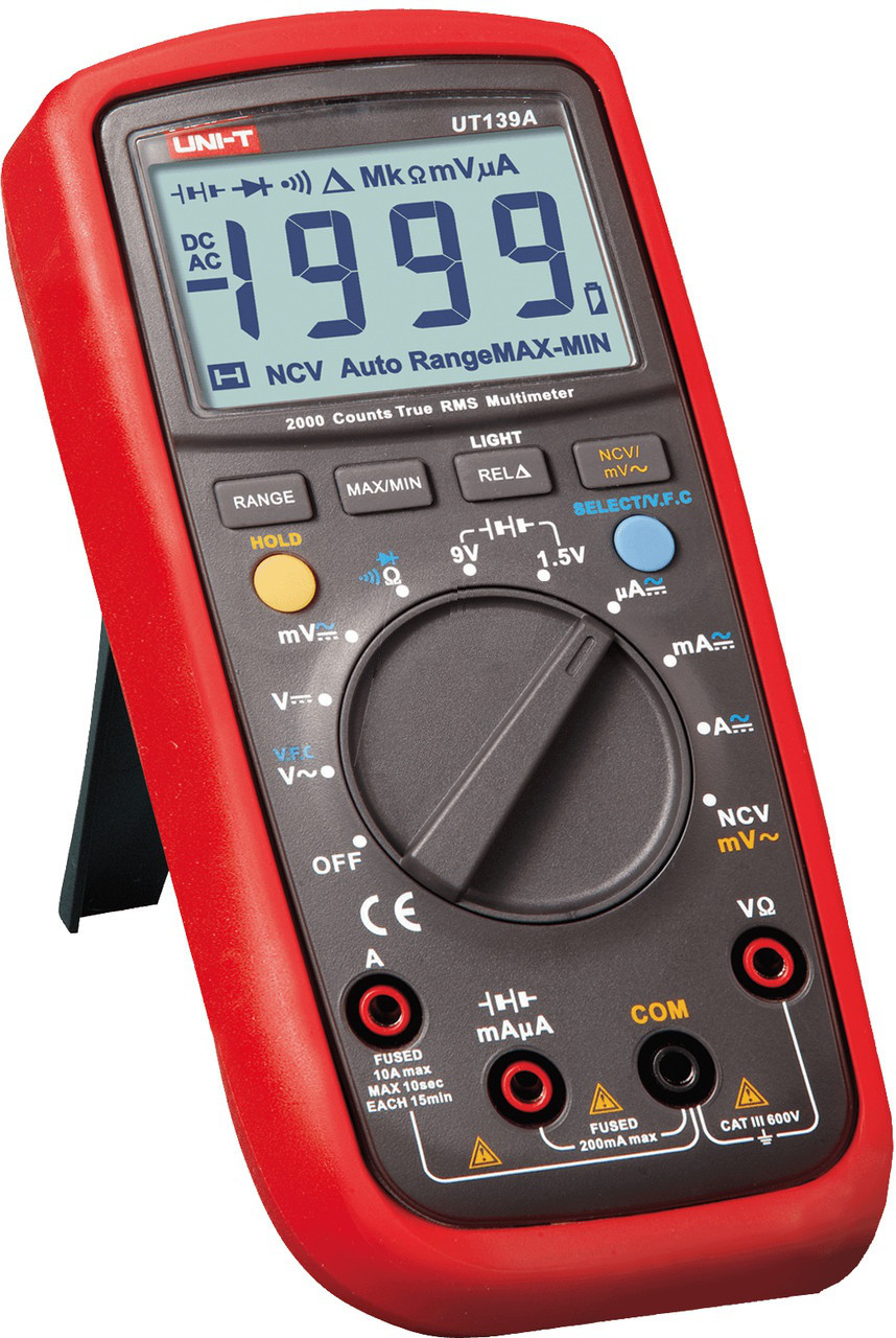 Мультиметр цифровой True RMS UNI-T UT139A. Внесён в реестр РК