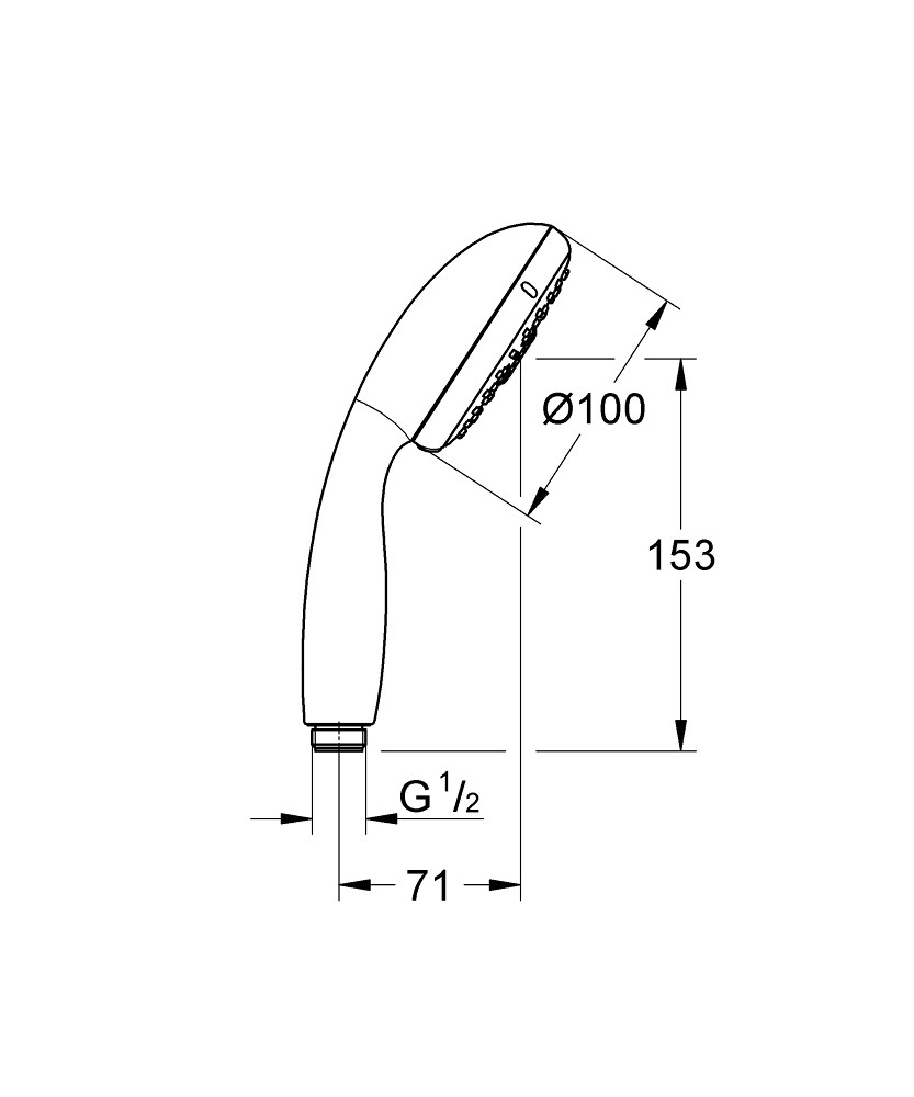 Ручной душ GROHE Vitalio Start 100, 26031000 - фото 2 - id-p53670626