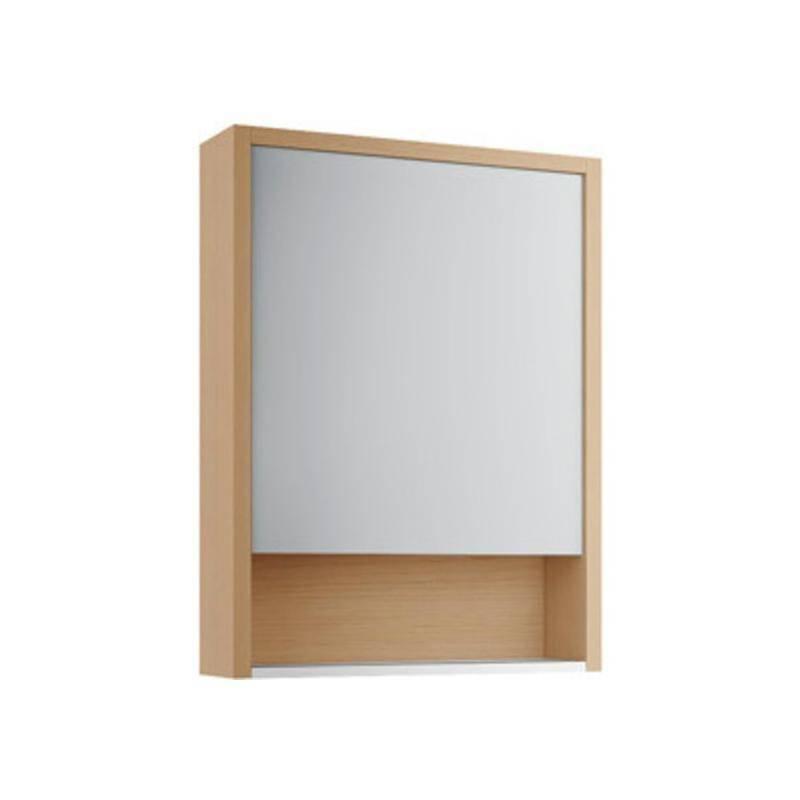 Шкаф зеркальный Уника 60, белый с дуб гальяно - фото 1 - id-p53671746