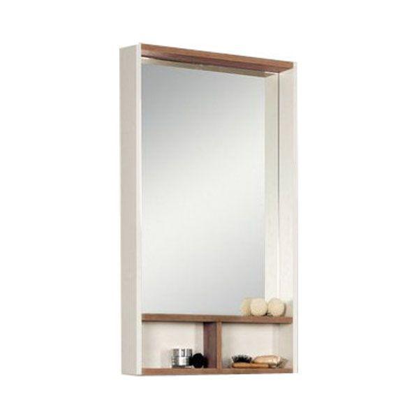Зеркальный шкаф ЙОРК 55 Белый/Дуб сонома - фото 1 - id-p53671813