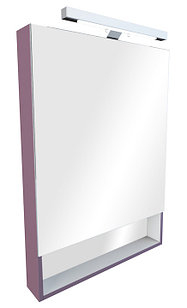 Зеркальный шкаф The Gap 800мм, фиолетовый, со светильником