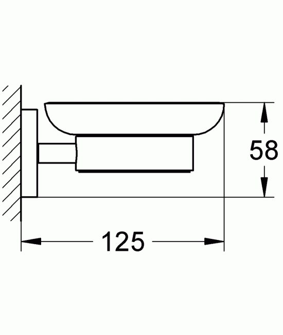 Мыльница с держателем GROHE Essentials 40444001 - фото 2 - id-p53674729