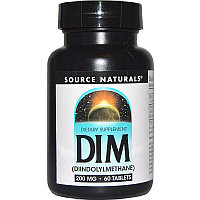 DIM Дим (фитохимический индол) 200 мг. 60 таблеток. SOURCE NATURALS