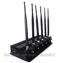 Глушилка стационарная "Пиранья Х6-GPS" 18W, до 40 метров, фото 2