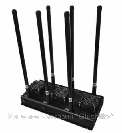 Глушилка стационарная "Пиранья Х6-PRO180 GSM/DCS" 180W, до 100 метров, фото 2