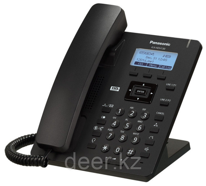 Panasonic KX-HDV130RUB Проводной SIP-телефон 2.3-дюйм - фото 1 - id-p53689845