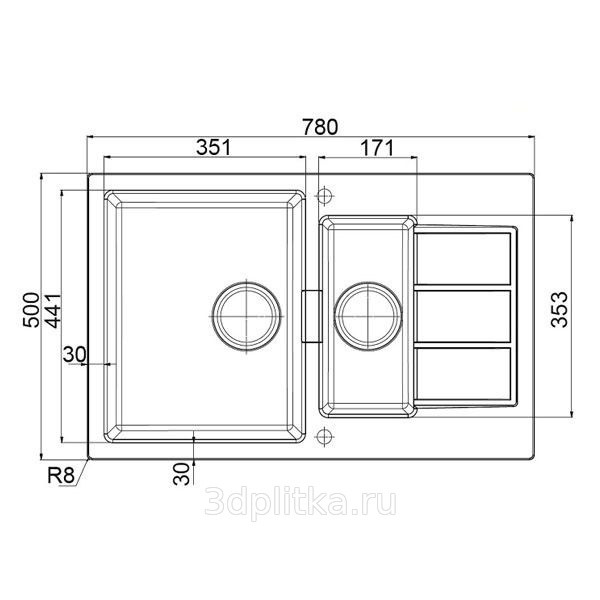 Кухонная мойка Franke SID 651-78 оникс вентиль (114.0489.242) - фото 2 - id-p53715861