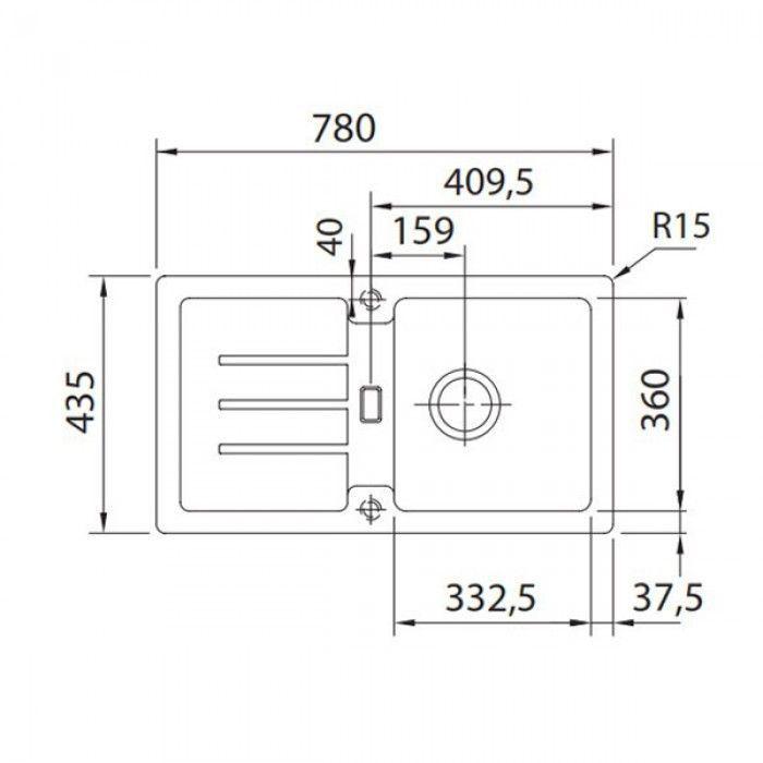 Кухонная мойка Franke Strata 614-78 графит (114.0312.527) - фото 2 - id-p53715870