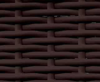 Ротанг полоса 7мм,мелкое рифление,шоколад