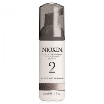 Несмываемая питательная маска для тонких заметно редеющих волос Nioxin Scalp Treatment System 2, 100 мл.