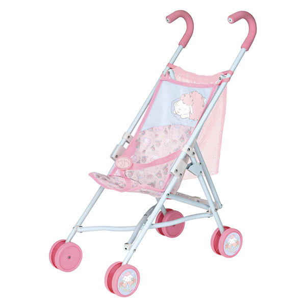 Baby Annabell Коляска-трость для кукол Беби Анабель, с сеткой, розовая