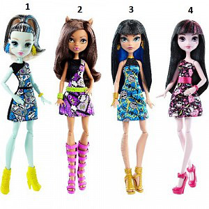 Куклы Monster High (Монстер Хай) DHB50 Новые герои в ассортименте + DTD90 MH. ассортименте