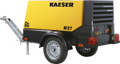 Передвижной на шасси, строительный, винтовой, дизельный компрессор Kaeser M-27 PE, Германия - фото 1 - id-p32720931