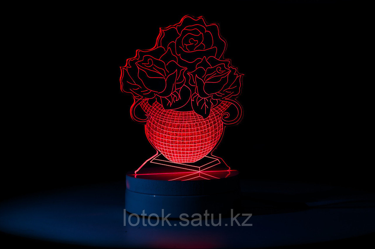 Настольный 3D LED светильник (ночник) - фото 2 - id-p49781941