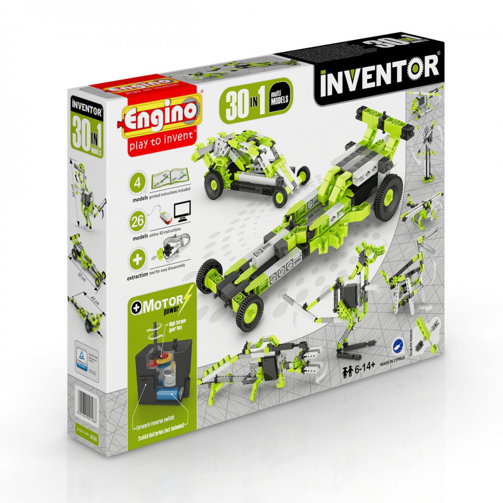 Engino Конструктор Inventor "Изобретатель 30 в 1" 120 деталей, Энджино