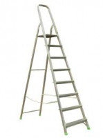Алюминиевая лестница-стремянка 8-и ступ, Н=1,66/3,70м ( Ам708)