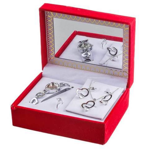 Подарочный набор женских украшений «Восхищение» JESOU [3908] (Сердце) - фото 1 - id-p53758100